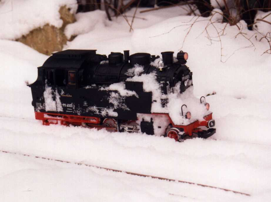 Lok 99 601 in der Ruhepause